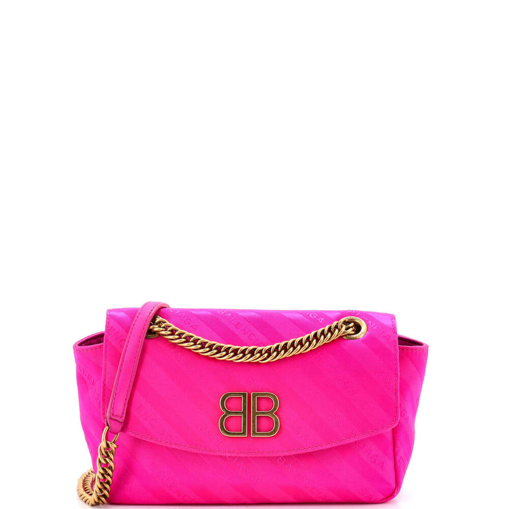 Balenciaga Small BB Chain Round Shoulder Bag